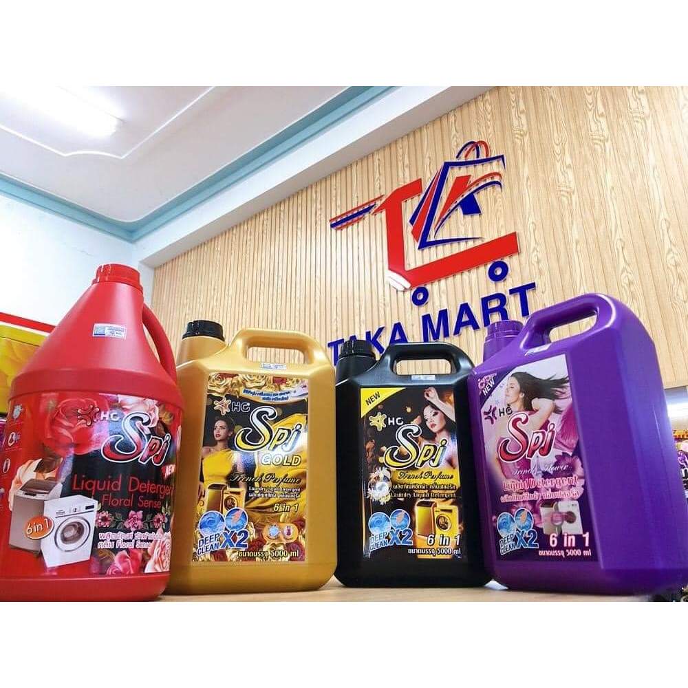 Nước Giặt Xả SPJ Thái Lan Loại 3500ml và 5000ml, Đủ Màu Hàng Nội Địa Thái Lan