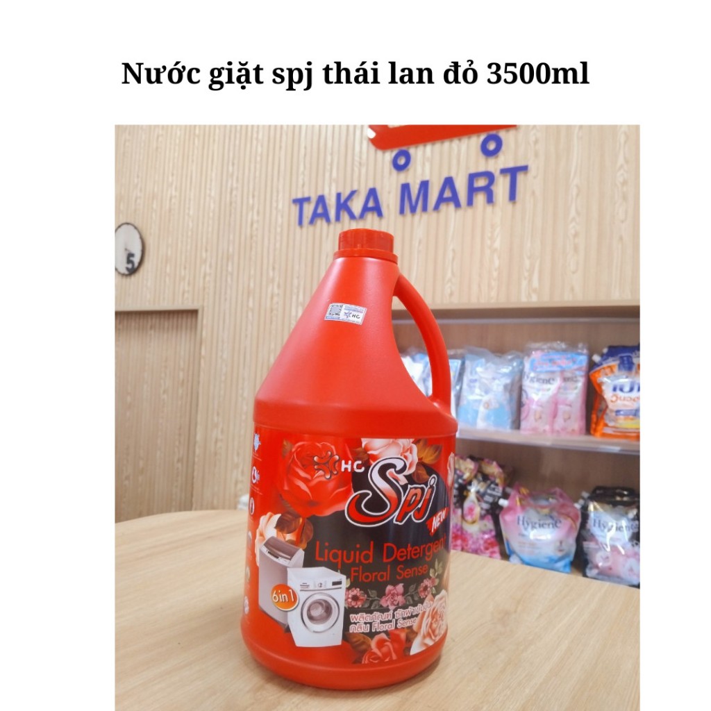 Nước Giặt Xả SPJ Thái Lan Loại 3500ml và 5000ml, Đủ Màu Hàng Nội Địa Thái Lan