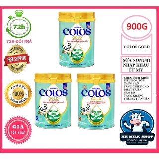 Set 3 lon sữa non vinamilk colos gold 1,2,3 800g