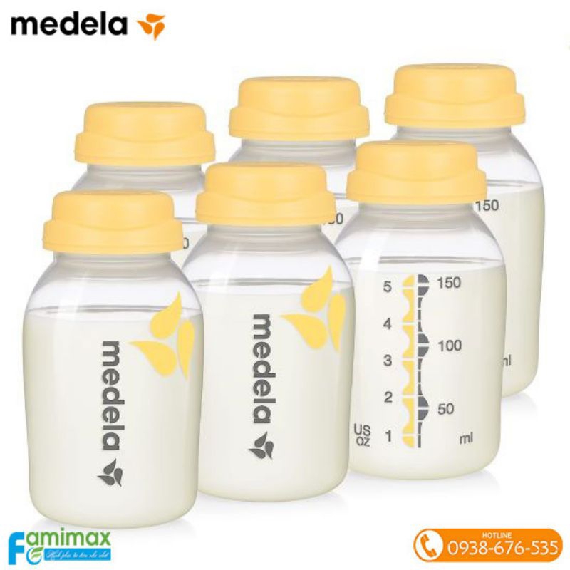 Bình trữ sữa Medela 150ml chính hãng