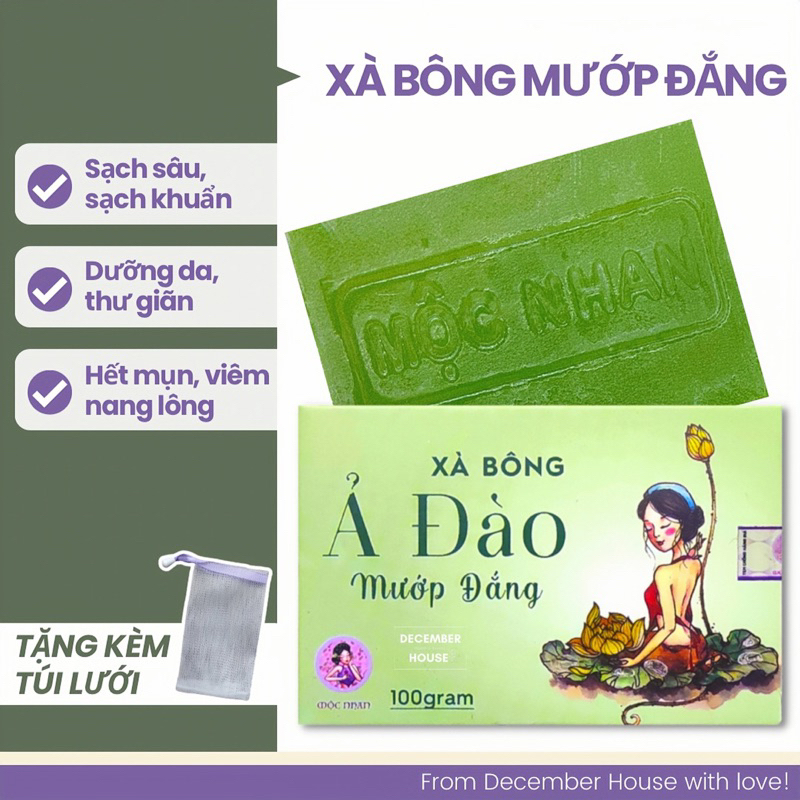 Xà bông mướp đắng Ả Đào Mộc Nhan Natural 100gr