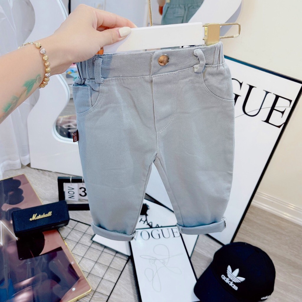 Quần kaki cho bé trai, bé gái mềm mát, co giãn 4 chiều  HNK2340
