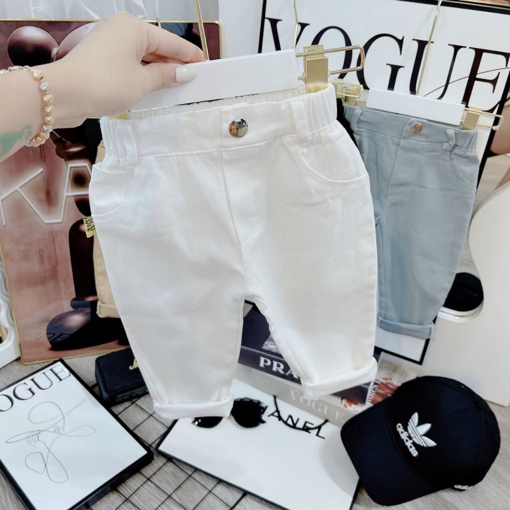 Quần kaki cho bé trai, bé gái mềm mát, co giãn 4 chiều  HNK2340