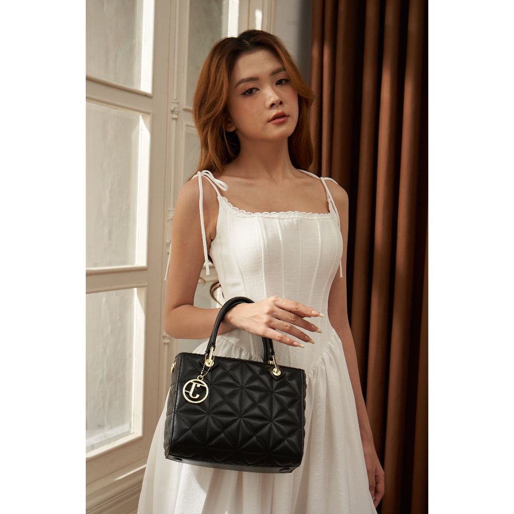 Túi Handbag nữ dập vân nổi JEREMY HB0005