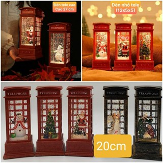 Đèn telephone trang trí noel