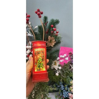 Đèn telephone trang trí noel