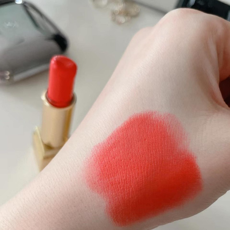 Son YSL 13 Le Orange Và YSL 01 Le Rouge Vỏ Đỏ Bản Limited Fullsize Fullbox