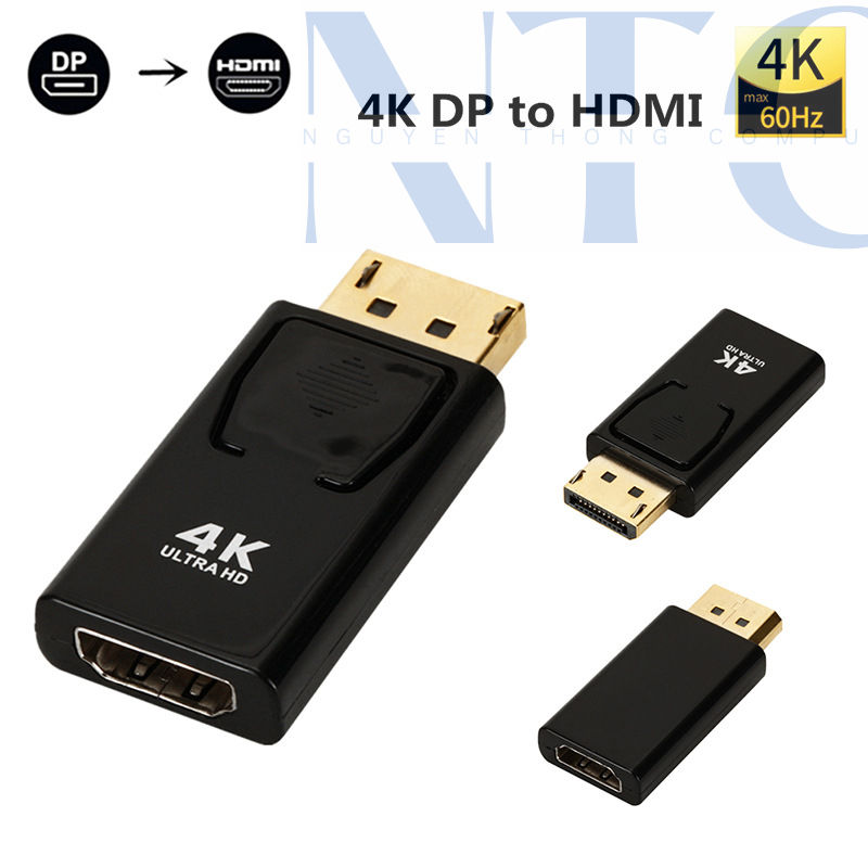 Đầu chuyển Displayport to HDMI chất lượng hình ảnh 4K cho màn  hình tivi máy chiếu