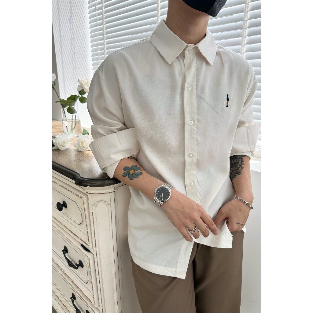 Sm trắng thêu logo