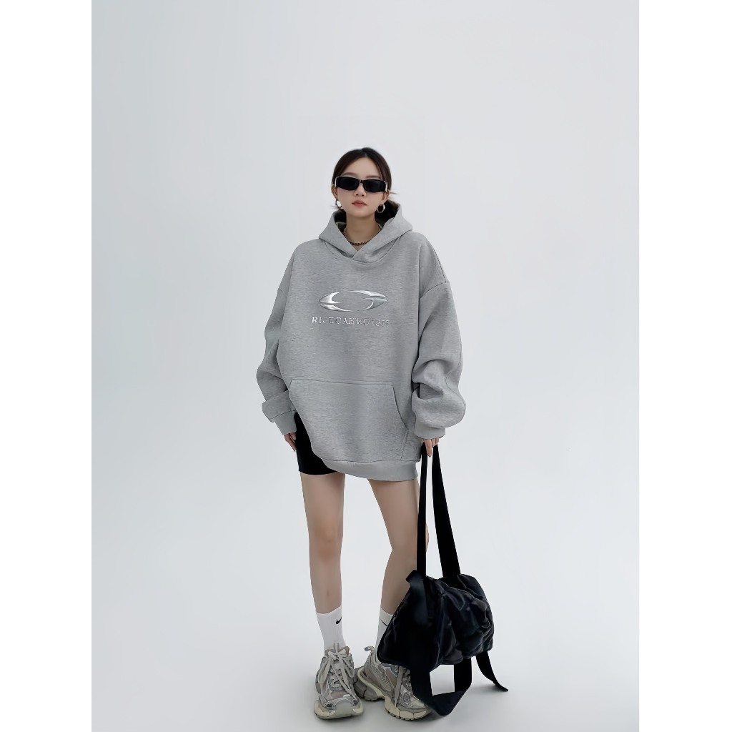 ÁO HOODIE NỈ RICECAKE FROM RỘNG UNISEX cotton - N.E.K.K TẶNG KÈM HỘP VÀ STICKER