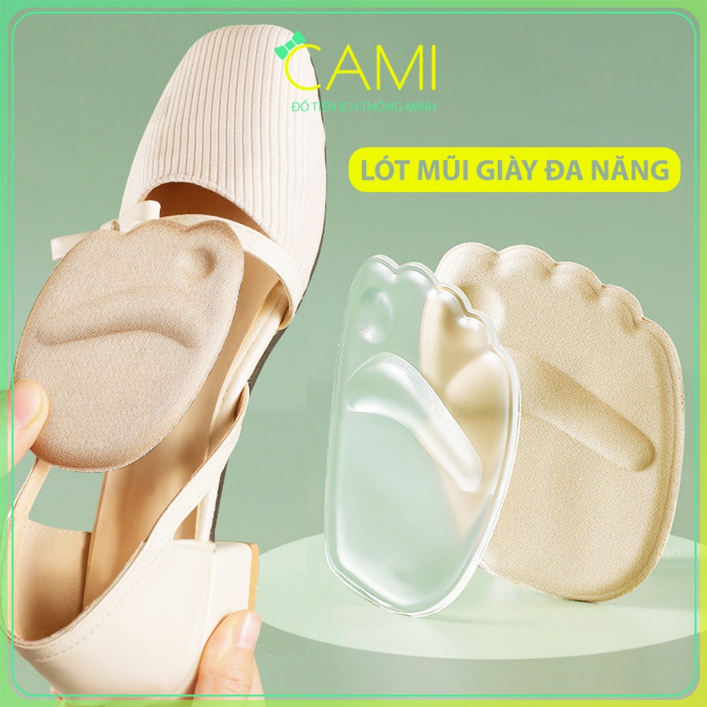 2 Miếng lót mũi giày đa năng 4D, chống đau lòng bàn chân dưới ngón chân khi mang giày cao gót - CMPK14 - Cami
