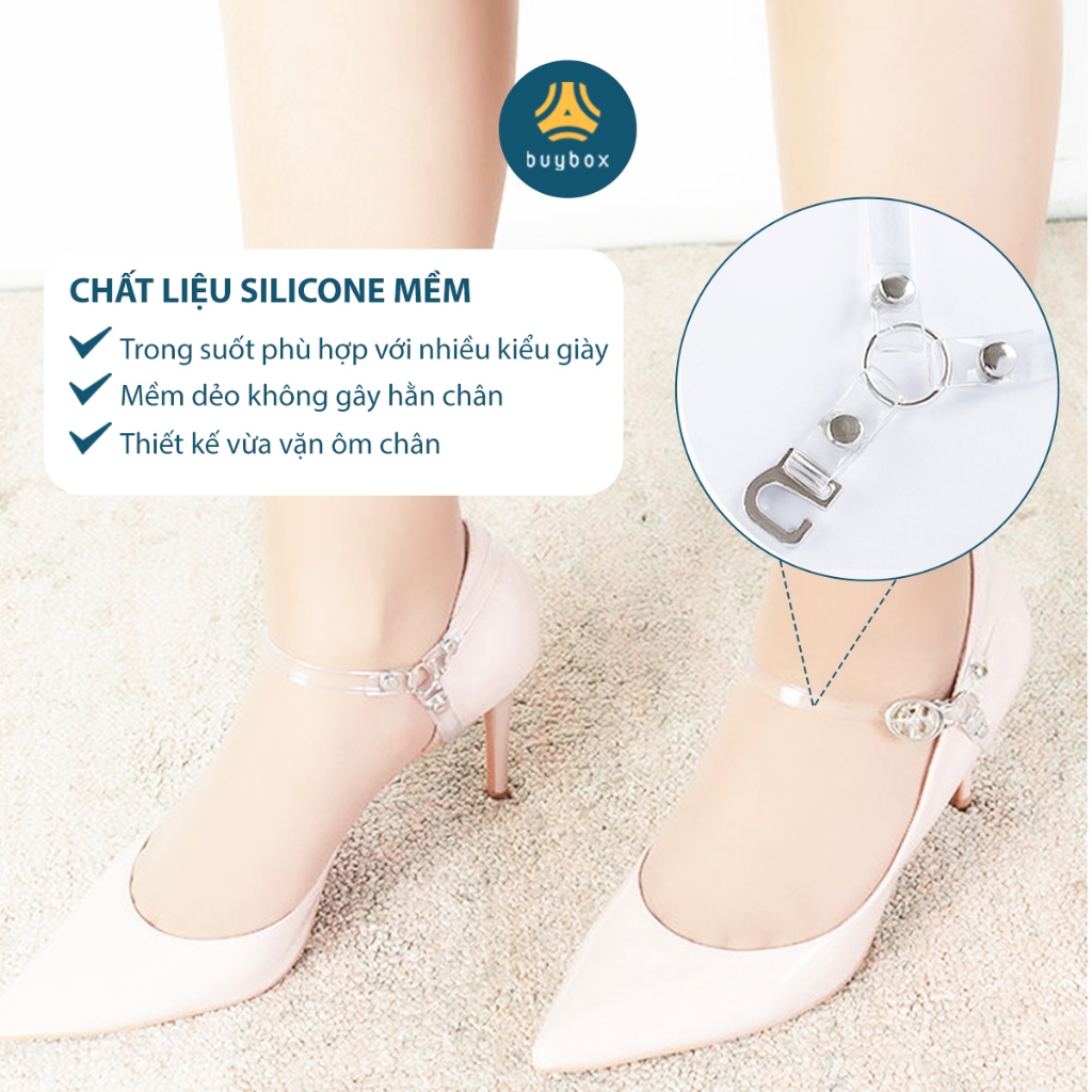 Một cặp quai giày cao gót kiểu chữ Y chống tuột chân - buybox - BBPK51