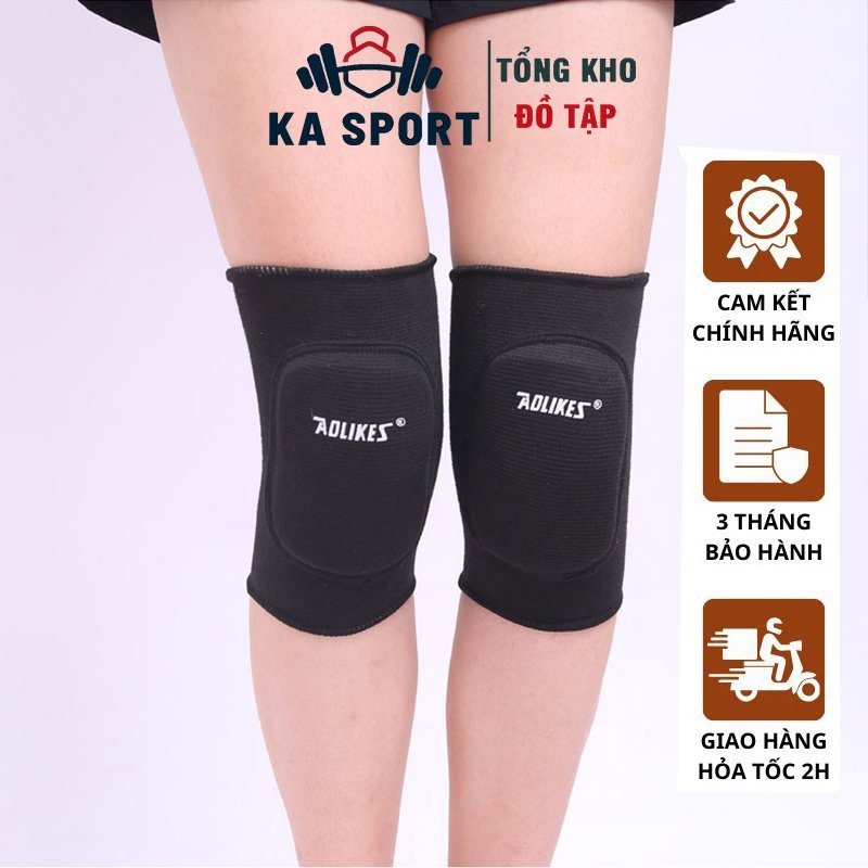 Đai Bảo Vệ Đầu Gối Có Đệm, Bó Gối Nữ, Bó Gối Thể Thao Chính Hãng Aolikes A0219