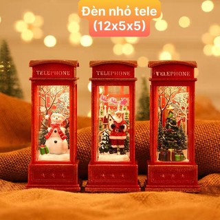 Đèn telephone trang trí noel