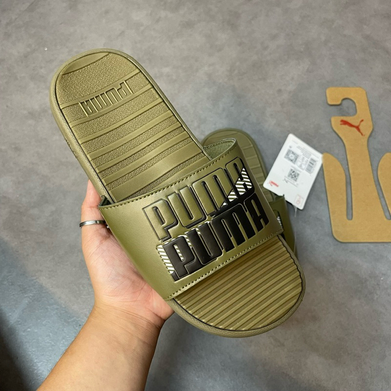 Dép Quai Ngang PUMA COOL CAT POWER Slides 387518-02 * DÉP PUMA CHÍNH HÃNG 387518 01  SIÊU ÊM FULL TEM TAG
