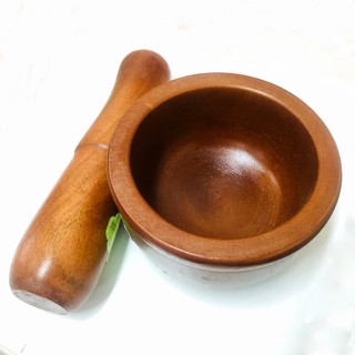 Bộ cối chày đế phẳng gỗ xà cừ Thanh Tú