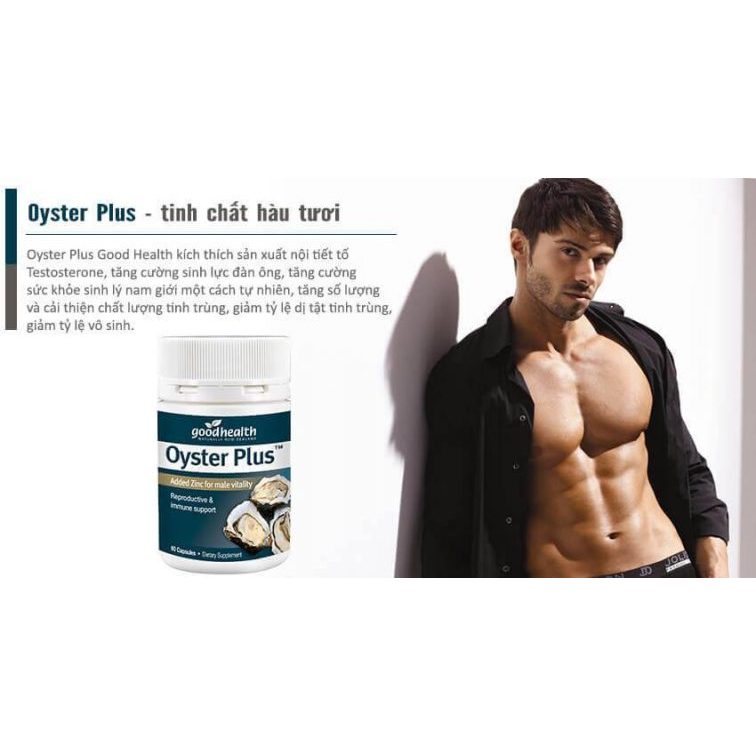 Tinh chất Hàu Oyster Plus  Chính Hãng Cải Thiên Sinh Lý Nam Giới