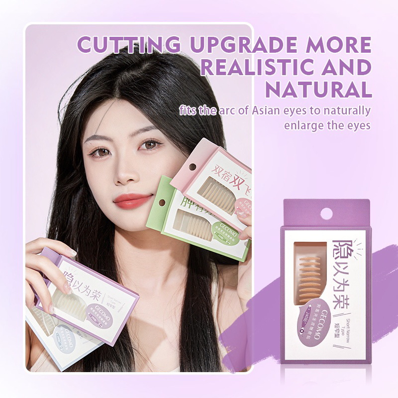 Hộp 240 Miếng Dán Kích Mí GECOMO Tự Nhiên Lâu Trôi