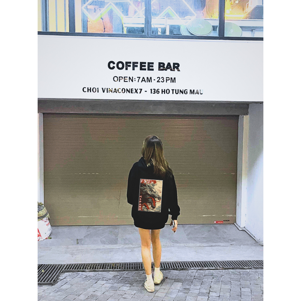 Áo Hoodie nam nữ nỉ bông cotton – Star Platinum – Japanese Dragon - Thời trang - Dễ phối đồ - Giá tốt