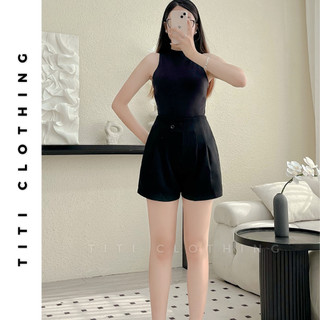  Quần short cạp cao lưng chun TITI Mã Short 669 