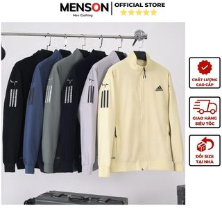 Áo gió nam Adidas cao cấp hai lớp trần bông dày dặn Menson MD2790 Áo khoác nam thu đông phom đẹp siêu ấm Hàng Hiệu