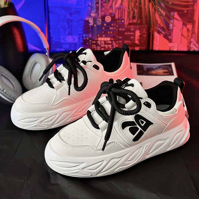 Giày Sneaker Trắng, Xanh  R905_ Phong cách ván trượt Hàn Quốc bản dây thừng to