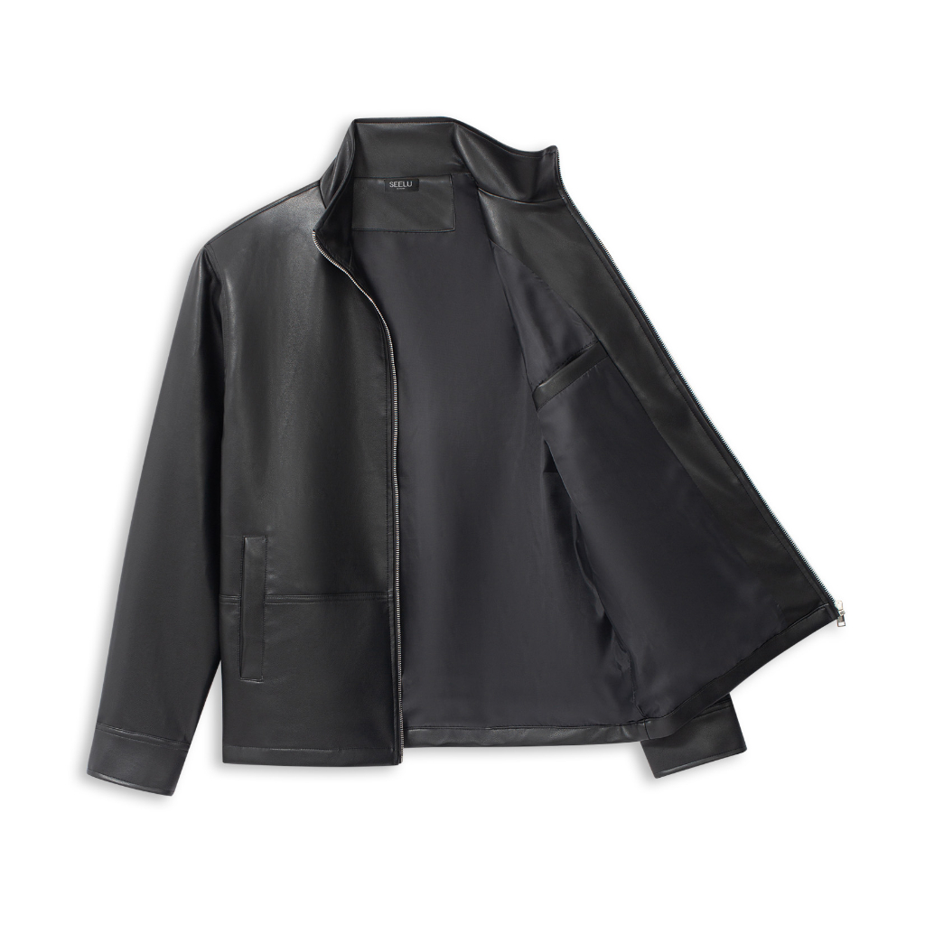 Áo khoác da SEELU Chất liệu da cao cấp | Áo da trụ