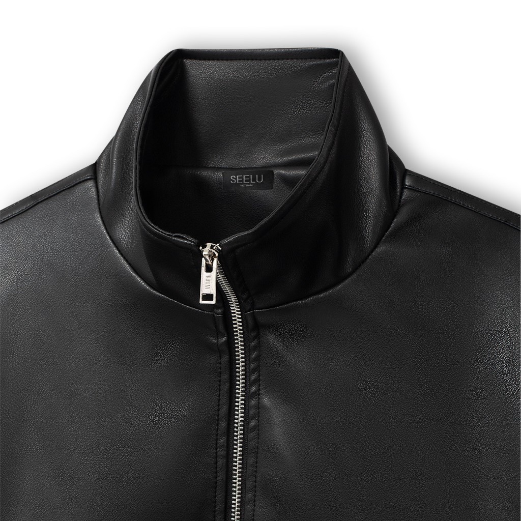 Áo khoác da SEELU Chất liệu da cao cấp | Áo da trụ