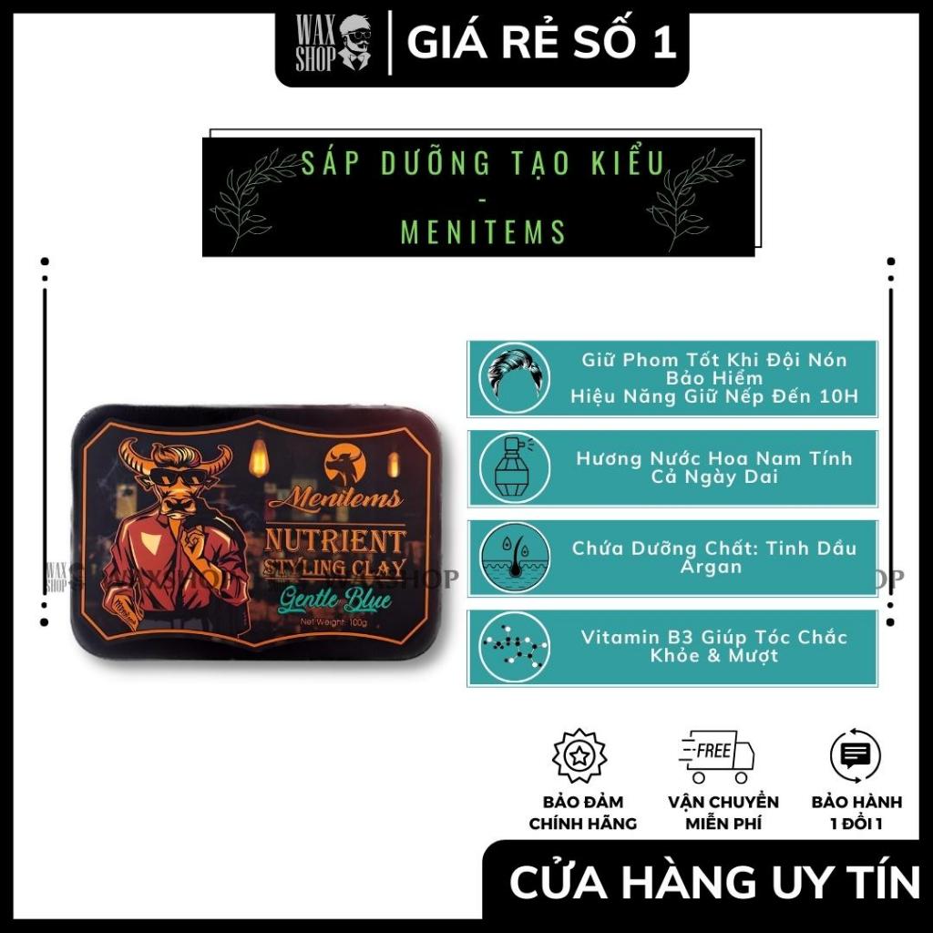 Sáp Vuốt Tóc Nam Menitems - Gentle Blue - Hàng Chính Hãng - Bảo Hành 180 Ngày - Waxshop - Waxshop