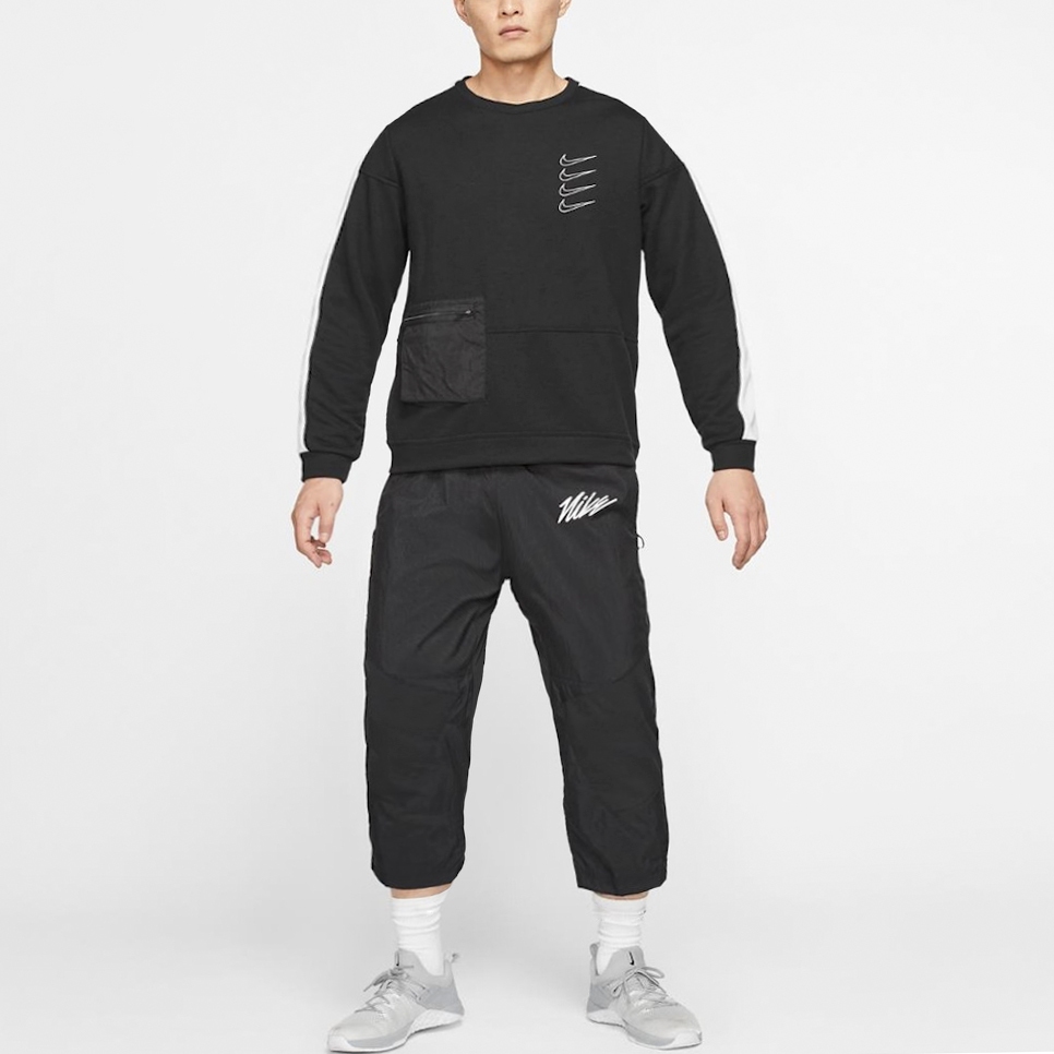 ÁO TAY DÀI NIKE DRFT SWOOSH CREW NECK SWEATSHIRT - BLACK