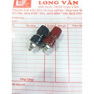 1 combo cặp cọc loa sắt mạ niken m6x34mm - cọc loa js-333 m6 sâu 06mm