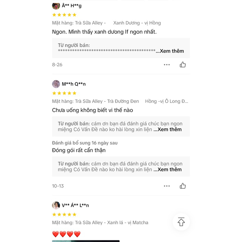 Trà sữa the alley tự pha