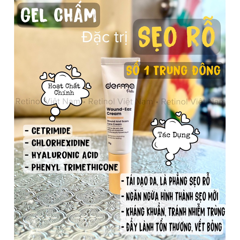 Gel Chấm Đ.ặc T.rị Sẹo Rỗ Derma Wound - Eaz