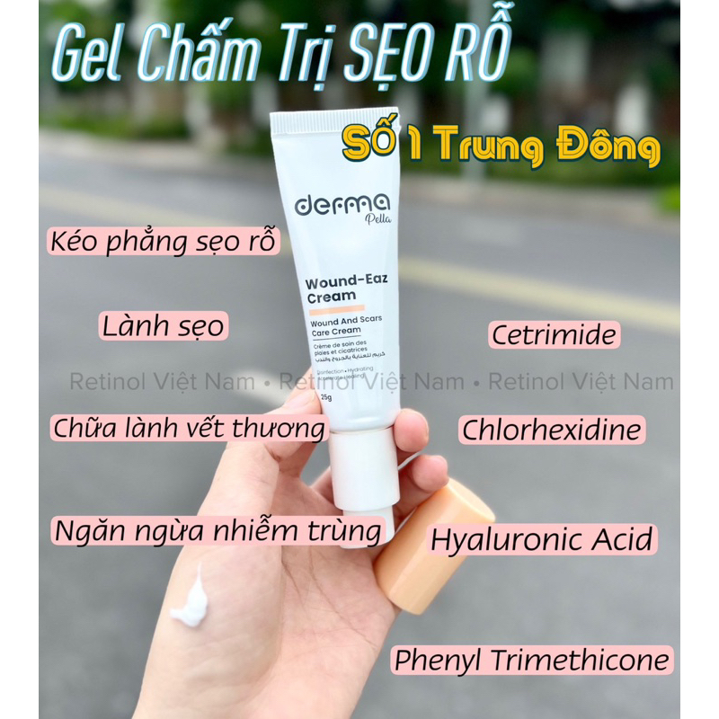 Gel Chấm Đ.ặc T.rị Sẹo Rỗ Derma Wound - Eaz