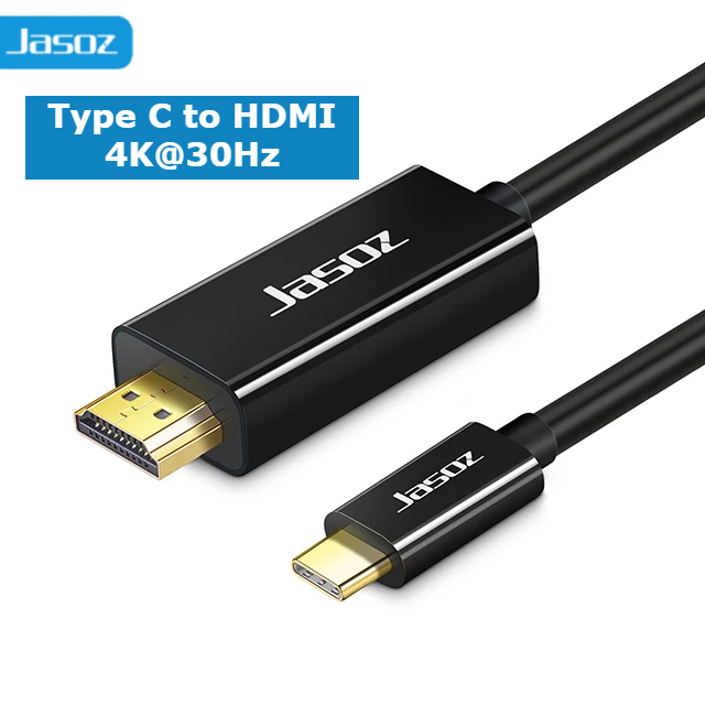 Dây cáp Type C sang HDMI 4k Jasoz hình ảnh rõ nét không chậm trễ, bảo hành 12 tháng