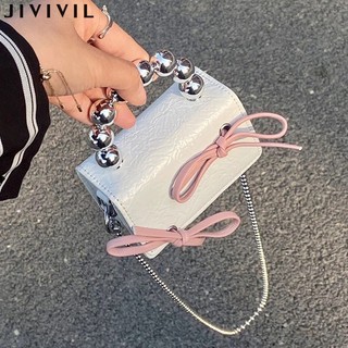 Túi đeo chéo nữ mini gắn nơ dễ thương