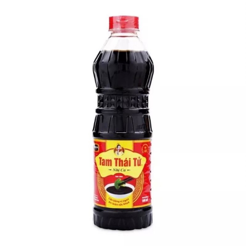 4 chai nước tương Tam Thái Tử nhị ca 500ml