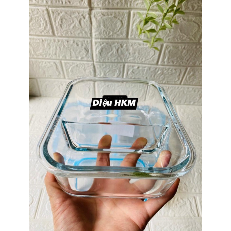 HỘP THUỶ TINH 2 NGĂN 1000ml