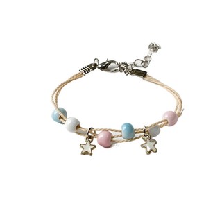 Vòng tay handmade hạt gốm đủ màu
