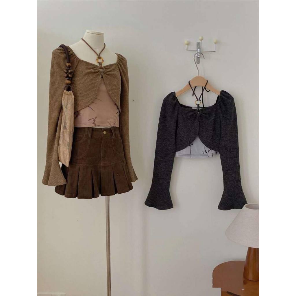 Sét áo Molorda rút ngực tay loe kèm áo 2 dây 603908