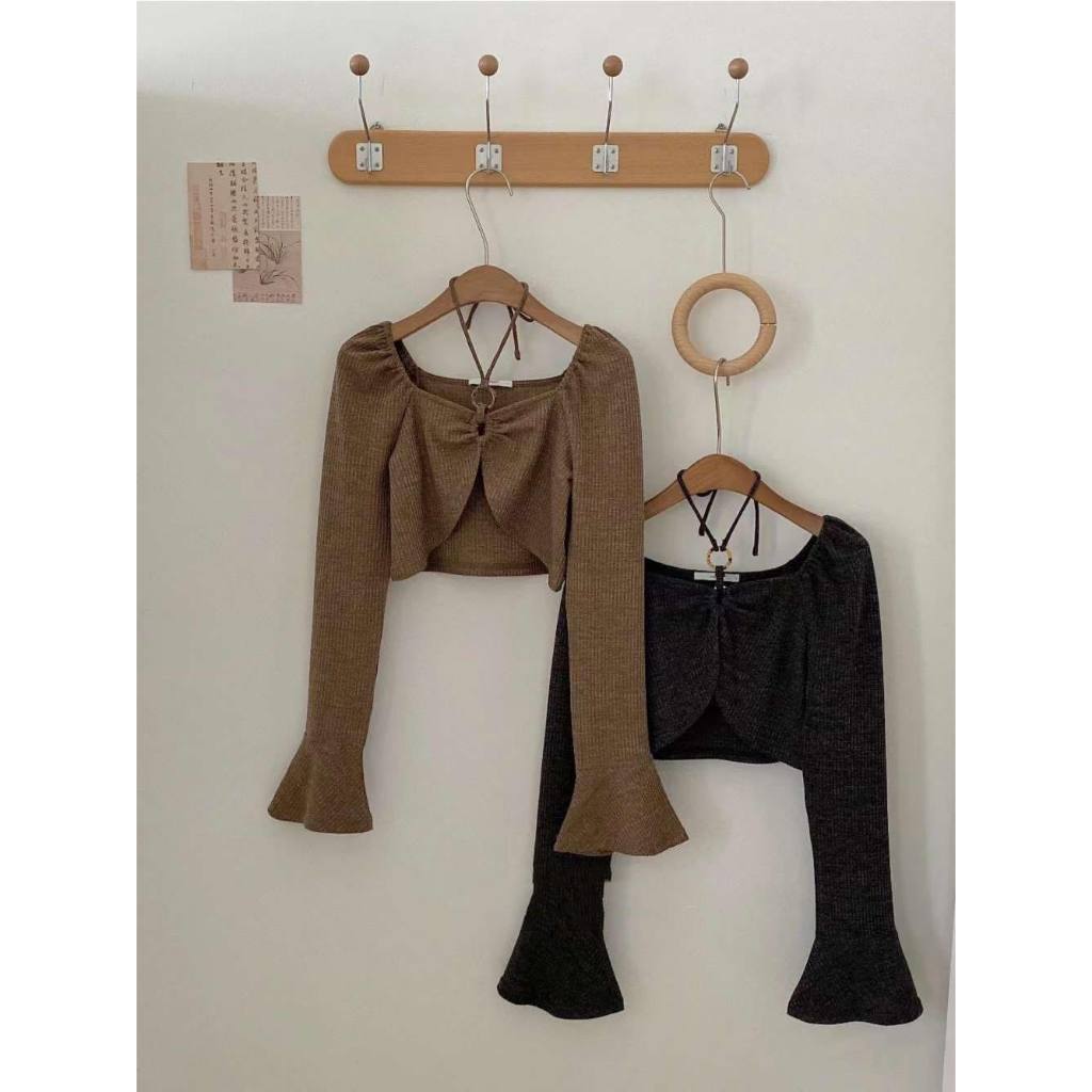 Sét áo Molorda rút ngực tay loe kèm áo 2 dây 603908