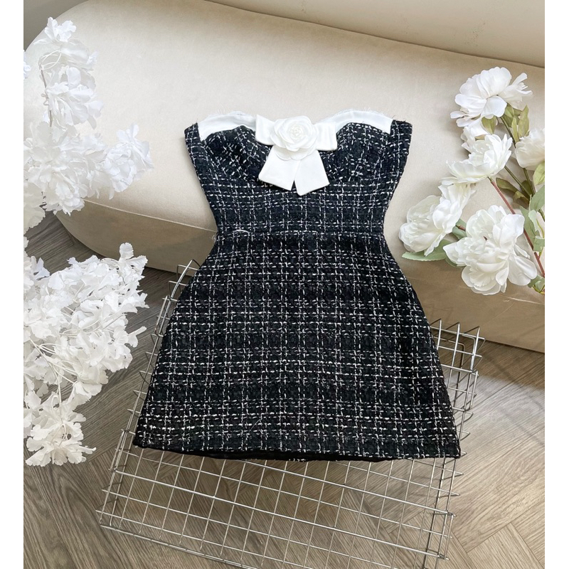 Đầm dạ hoa trà