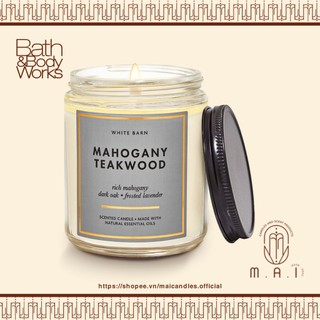 Mahogany Teakwood - 1 bấc - Nến thơm Bath & Body Works