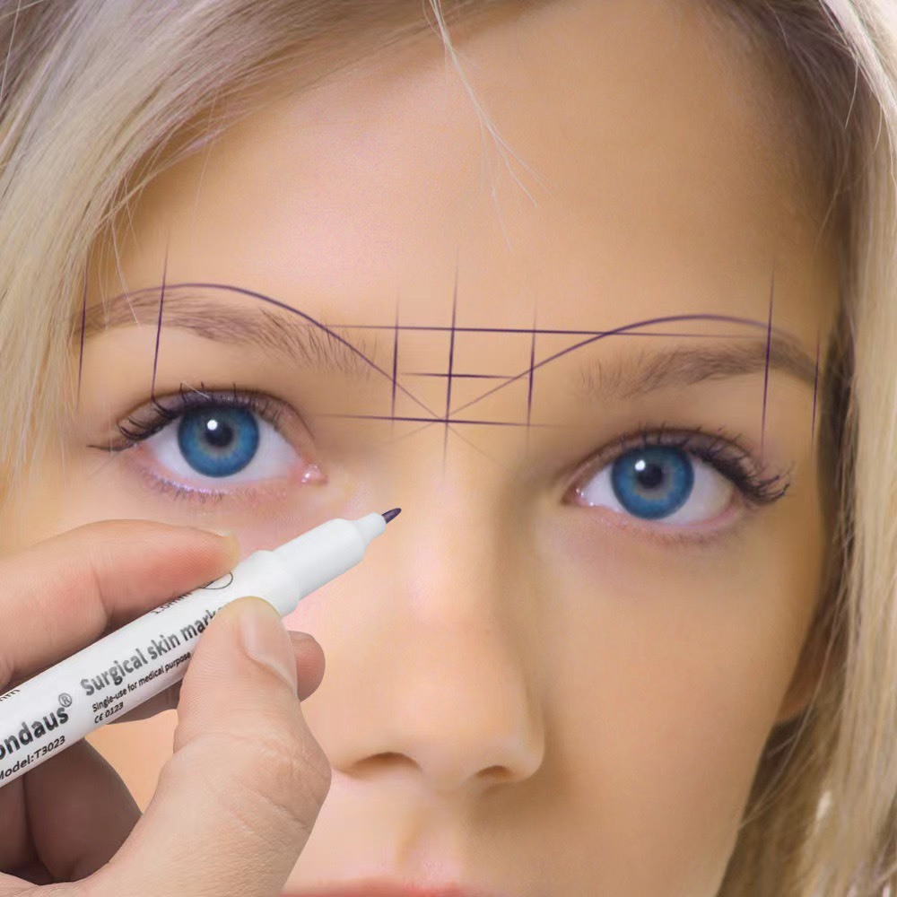 Bút Định Hình TONDAUS - Bút Vẽ Định Hình Khuông Mày - Bút Đánh Dấu Vết Mổ Vô Trùng Tondaus