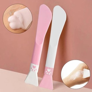 🍑🍑1 cọ silicon mềm hai đầu quét mặt nạ chăm sóc da cho nữ