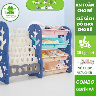 Giá sách (sẵn hàng) kệ đựng đồ chơi cho bé phiên bản to đựng nhiều đồ- Shop Bond Kids