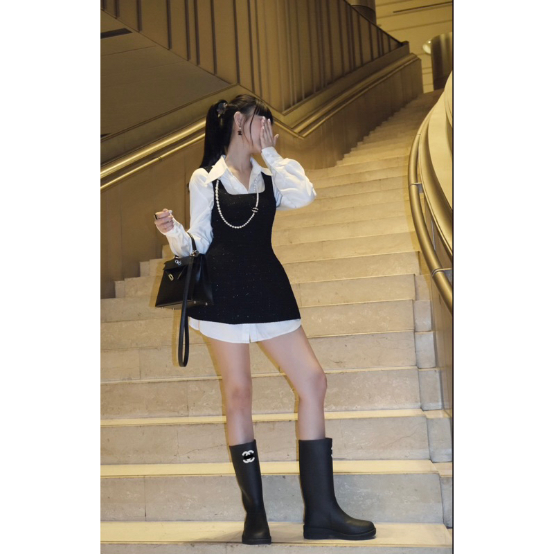 Set váy sơ mi 2 chi tiết luxury