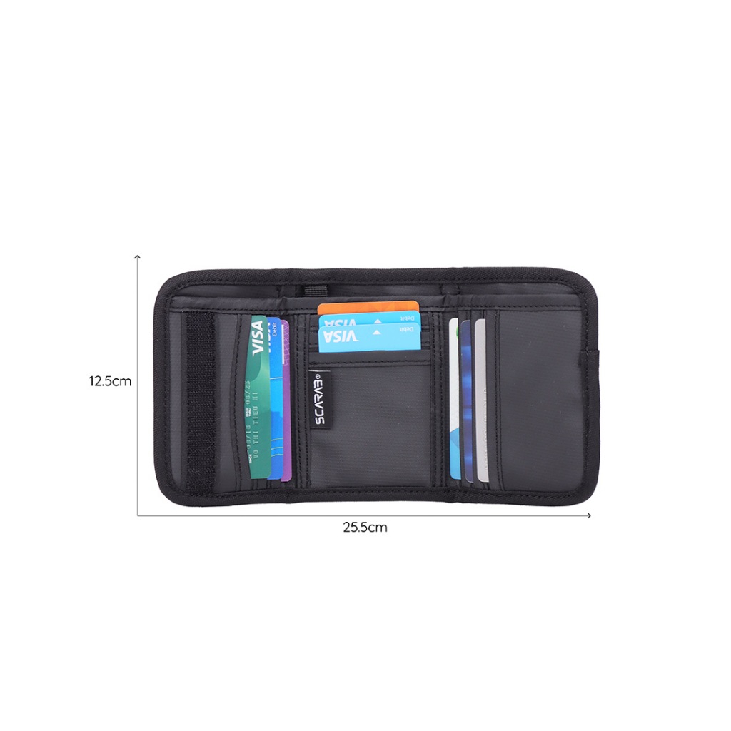 Ví Gập Cầm Tay Daily Wallet Đựng Tiền Thẻ Nhỏ Gọn Tiện Dụng Chất Liệu PVC Chống Thấm Tốt_Bảo Hành Trọn Đời Scarab