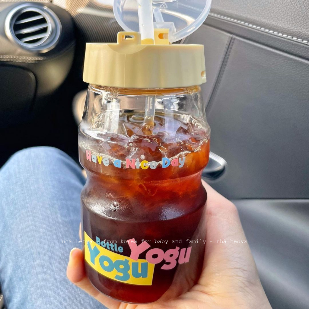 BÌNH NƯỚC YOGU YOGU KOMAX 460ML CÓ ỐNG HÚT DÀNH CHO BÉ