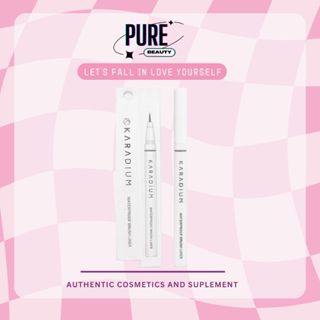 Bút Dạ Kẻ Mắt Karadium Waterproof Brush Liner - Màu Trắng 0.55gr